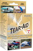 Kit Tear-Aid Type A pour la réparation de tous tissus sauf PVC/vinyle